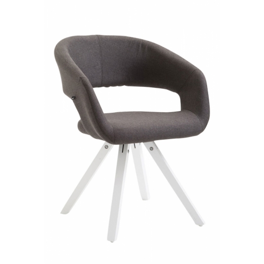 Jedálenská stolička Etna, šedá / biela - 1