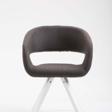 Jedálenská stolička Etna, šedá / biela - 2