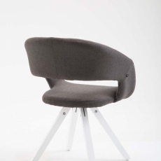 Jedálenská stolička Etna, šedá / biela - 4