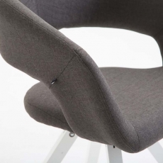 Jedálenská stolička Etna, šedá / biela - 6
