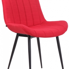 Jedálenská stolička Everett, textil, červená - 1