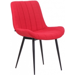 Jedálenská stolička Everett, textil, červená