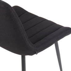 Jedálenská stolička Everett, textil, čierna - 7