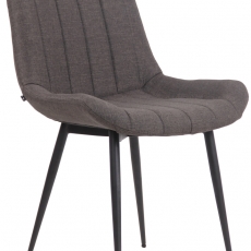 Jedálenská stolička Everett, textil, tmavo šedá - 1