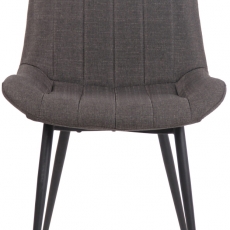 Jedálenská stolička Everett, textil, tmavo šedá - 2