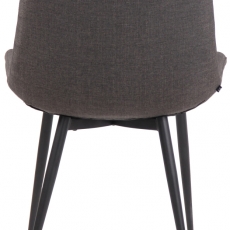 Jedálenská stolička Everett, textil, tmavo šedá - 5