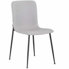 Jedálenská stolička Fatima (SADA 2 ks), tkanina, svetlo šedá - 4