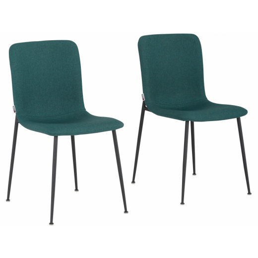Jedálenská stolička Fatima (SADA 2 ks), tkanina, zelená - 1