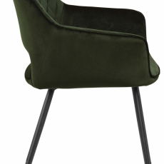 Jedálenská stolička Felina (SET 2ks), zamat, olivová - 9