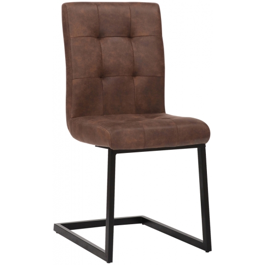 Jedálenská stolička Feline, textil, tmavo hnedá - 1