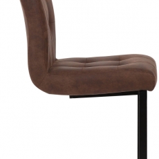 Jedálenská stolička Feline, textil, tmavo hnedá - 3