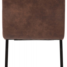 Jedálenská stolička Feline, textil, tmavo hnedá - 5