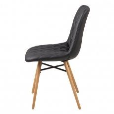 Jedálenská stolička Filip (Súprava 2 ks), čierna - 3