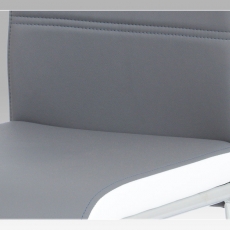 Jedálenská stolička Flavio (súprava 4 ks), sivá/biela - 5