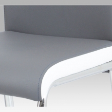 Jedálenská stolička Flavio (súprava 4 ks), sivá/biela - 7