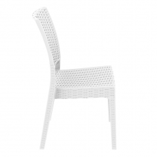Jedálenská stolička Florian, biela - 2