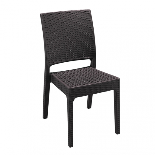 Jedálenská stolička Florian, hnedá - 1