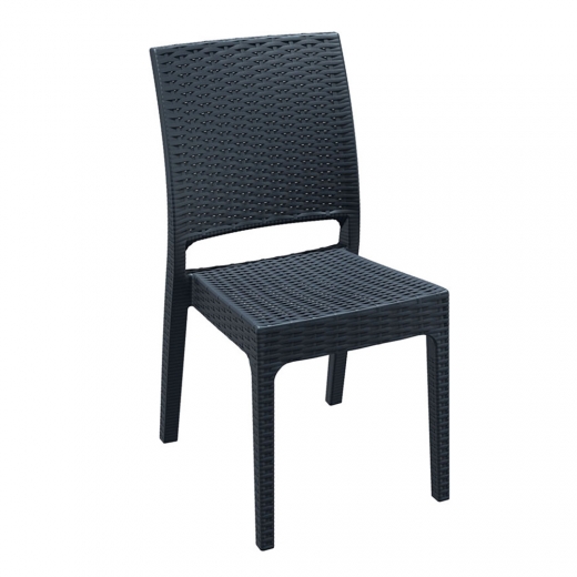 Jedálenská stolička Florian, tmavo sivá - 1