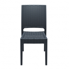 Jedálenská stolička Florian, tmavo sivá - 3
