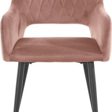 Jedálenská stolička Franca (SET 2 ks) zamat, ružová - 2