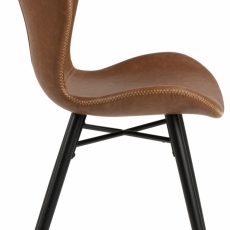 Jedálenská stolička George (súprava 2 ks), hnedá - 3