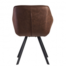 Jedálenská stolička Gepo, textil, hnedá - 5