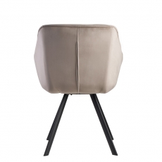 Jedálenská stolička Gepo, zamat, béžová - 5