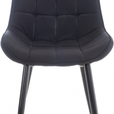 Jedálenská stolička Gigi, textil, čierna - 3