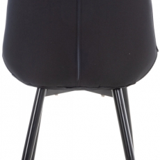 Jedálenská stolička Gigi, textil, čierna - 4