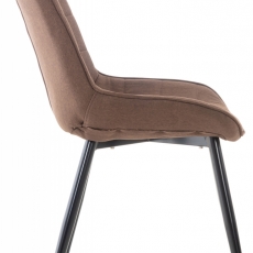 Jedálenská stolička Gigi, textil, hnedá - 2