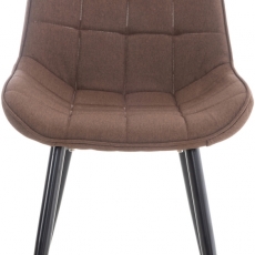 Jedálenská stolička Gigi, textil, hnedá - 3