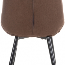 Jedálenská stolička Gigi, textil, hnedá - 4
