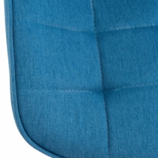 Jedálenská stolička Gigi, textil, modrá - 5