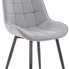 Jedálenská stolička Gigi, textil, šedá - 1