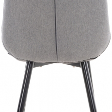 Jedálenská stolička Gigi, textil, šedá - 4