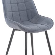 Jedálenská stolička Gigi, textil, tmavo šedá - 1