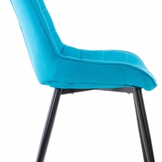 Jedálenská stolička Gigi, textil, tyrkysová - 2