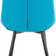 Jedálenská stolička Gigi, textil, tyrkysová - 4
