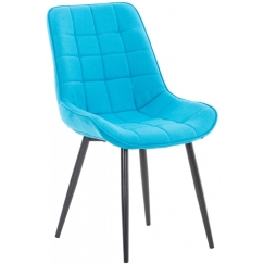 Jedálenská stolička Gigi, textil, tyrkysová
