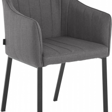 Jedálenská stolička Gini (SET 2 ks), tmavo šedá - 1