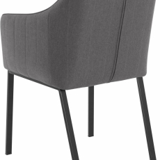 Jedálenská stolička Gini (SET 2 ks), tmavo šedá - 5