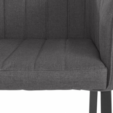 Jedálenská stolička Gini (SET 2 ks), tmavo šedá - 6