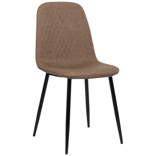 Jedálenská stolička Giverny, textil, hnedá - 1