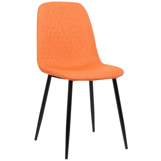 Jedálenská stolička Giverny, textil, oranžová - 1