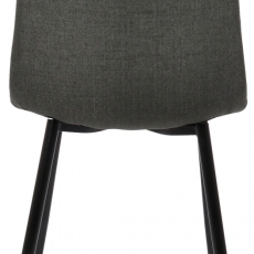 Jedálenská stolička Giverny, textil, tmavo šedá - 4