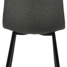 Jedálenská stolička Giverny, textil, tmavo šedá - 4