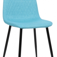 Jedálenská stolička Giverny, textil, tyrkysová - 1