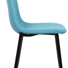 Jedálenská stolička Giverny, textil, tyrkysová - 3
