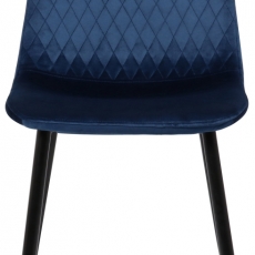Jedálenská stolička Giverny, zamat, modrá - 2