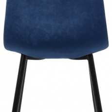 Jedálenská stolička Giverny, zamat, modrá - 4